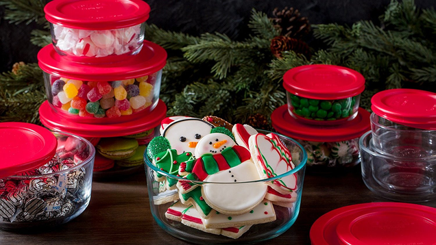 Pyrex Glass 16 Piece Storage Set | $27 | Amazon